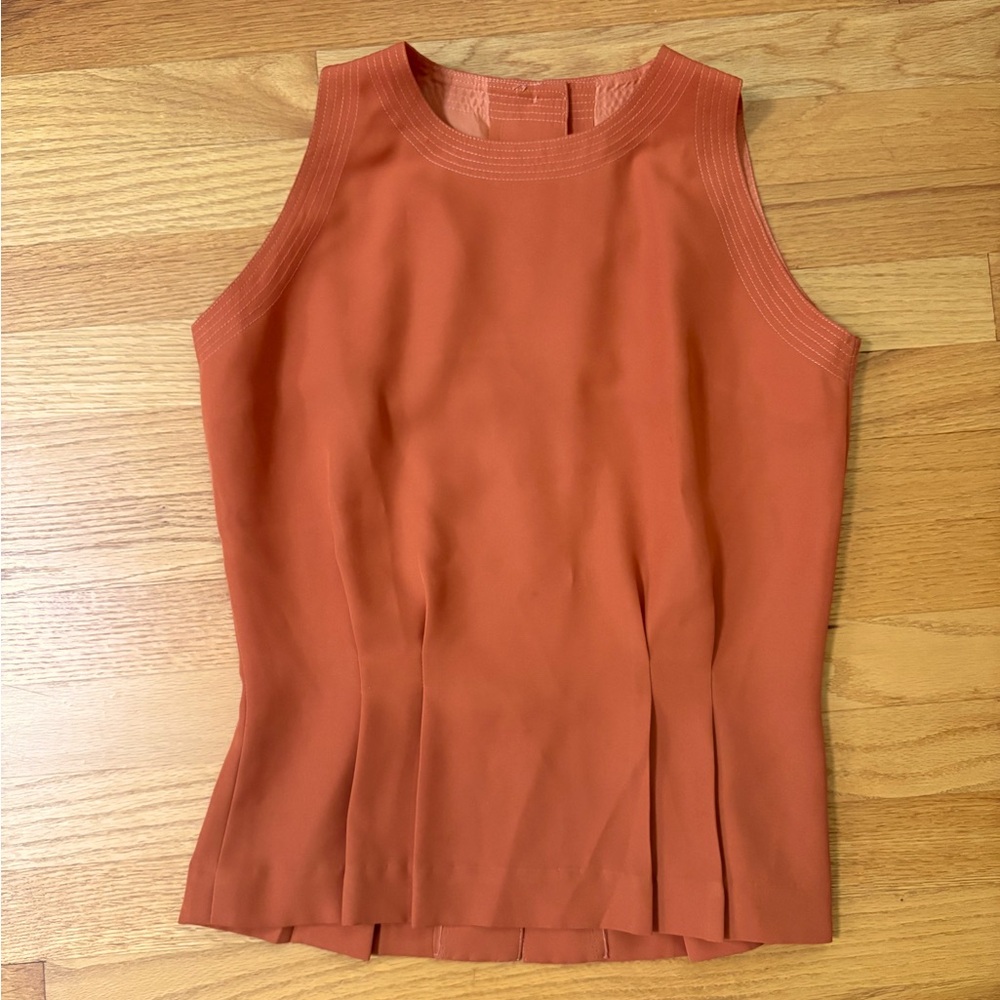 Burnt Orange Sleeveless Top